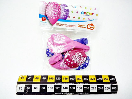 BALONY PREMIUM GIRL 5SZT. 7405