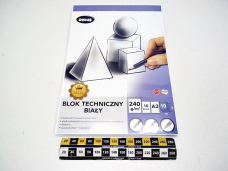 BLOK TECHNICZNY BIALY 240g A3/10K 5756