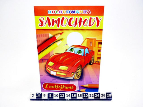 SAMOCHODY Z NAKLEJKAMI 5898