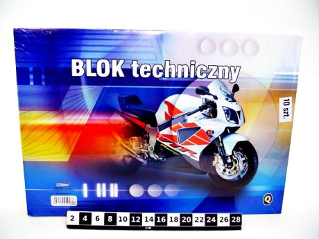 BLOK TECHN.BIALY A3 Q 250g 0266