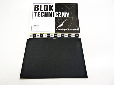 BLOK TECHNICZNY A4 CZARNY 0167