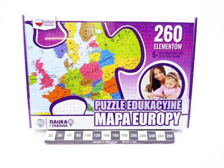 PUZZLE MAPA EUROPY 260EL 7149