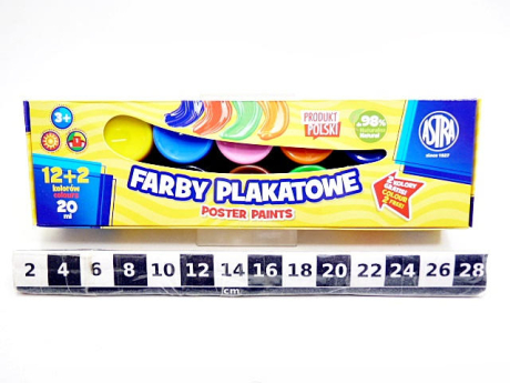 FARBY PLAKATOWE ASTRA 12+2KOL 20ML 5199