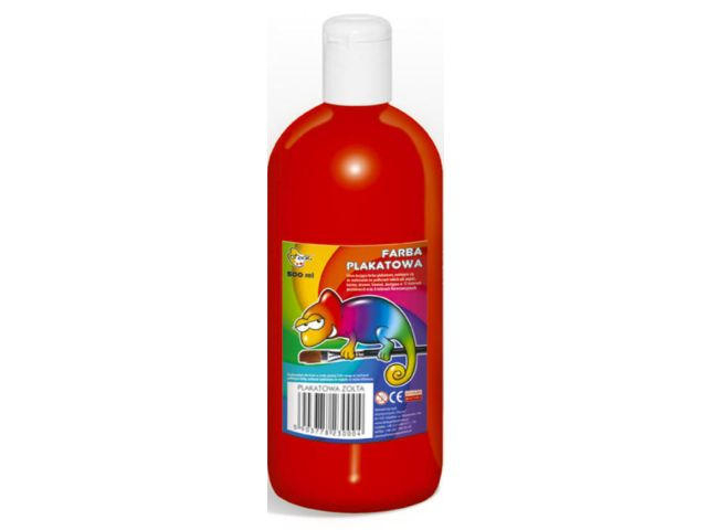 FARBY PLAKATOWE 500ML CZERWONA 0157