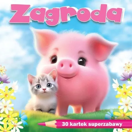 Kolorowanka z Naklejkami ZAGRODA OK297 | Hurtownia Bonk