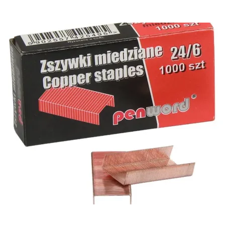 Zszywki Miedziane 24/6 PS488 5495 | Hurtownia F.H. Bonk