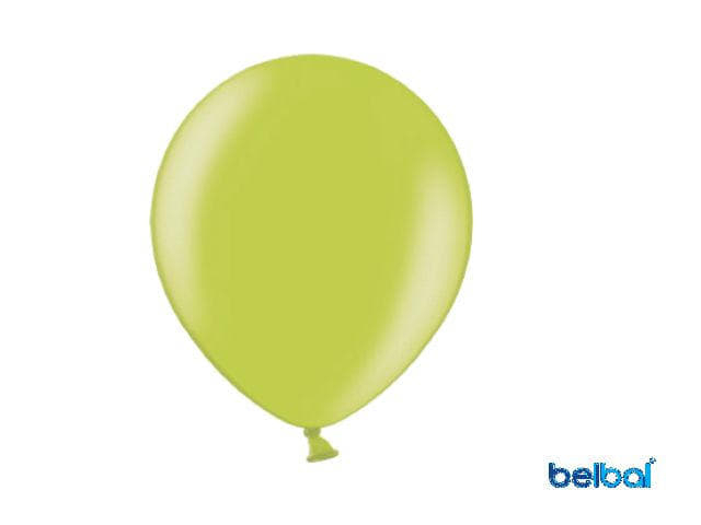 BALON METALIC 23CM ZIELONY 100SZT 0630