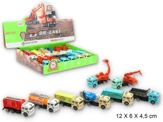 AUTA CIEZAROWE MIX 12CM A12 6128
