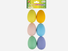 JAJKA DEKORACYJNE PLASTIKOWE 6SZT. 0352