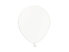 BALON PASTEL 23CM BIALY 100SZT 0661