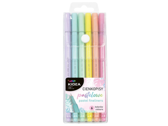 CIENKOPISY PASTELOWE 6 KOLOROW 2452