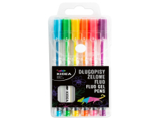 DLUGOPISY ZELOWE FLUO 6KOL KIDEA 6752