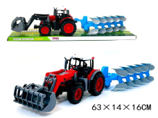 TRAKTOR Z MASZYNA ROLNICZA 63CM 3872
