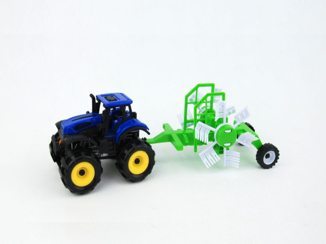 TRAKTOR Z PRZYCZEPA POD KLOSZEM 3264