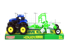 TRAKTOR Z PRZYCZEPA POD KLOSZEM 3264