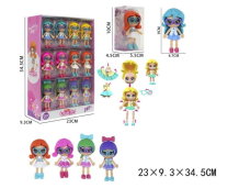 FIGURKI DZIEWCZYNKI 9CM 6-RODZ. A24 3771