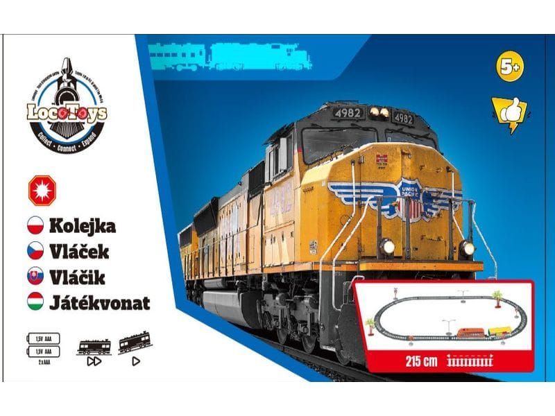 KOLEJKA LOCOTOYS Z TOREM 215CM 8338