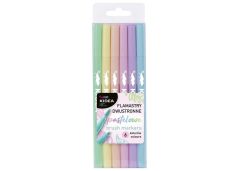 FLAMASTRY DWUSTRONNE PASTEL. 6KOL 0013