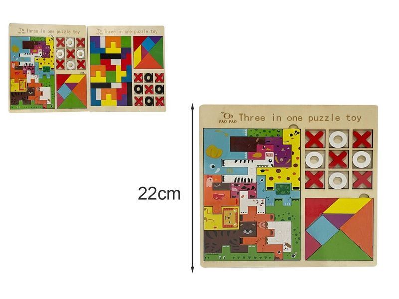 UKLADANKA DREWNO PUZZLE/ANG/LOG. 8738