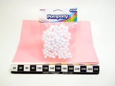 POMPONY POM17 BIALE 10MM 5490