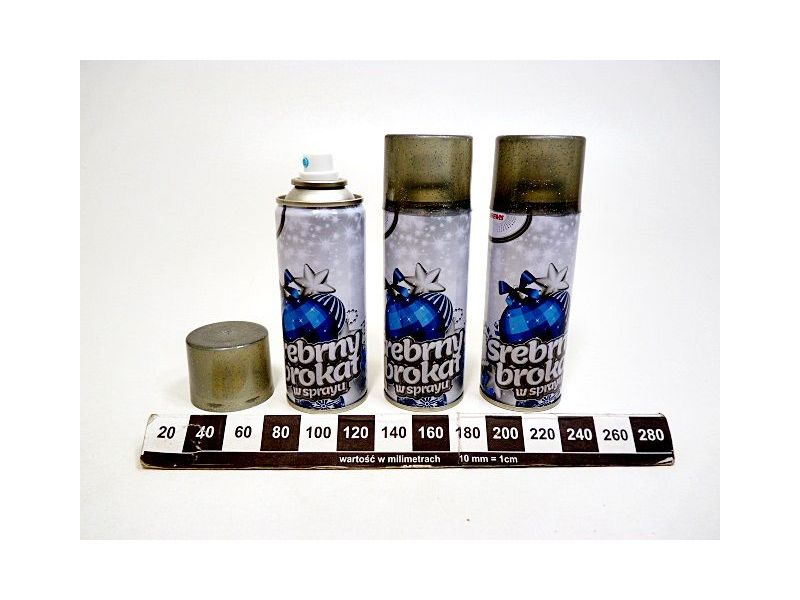 BROKAT W SPRAYU BX200 SREBRNY 1287