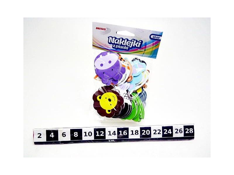 NAKLEJKI Z PIANKI PVC45 ZOO 3144