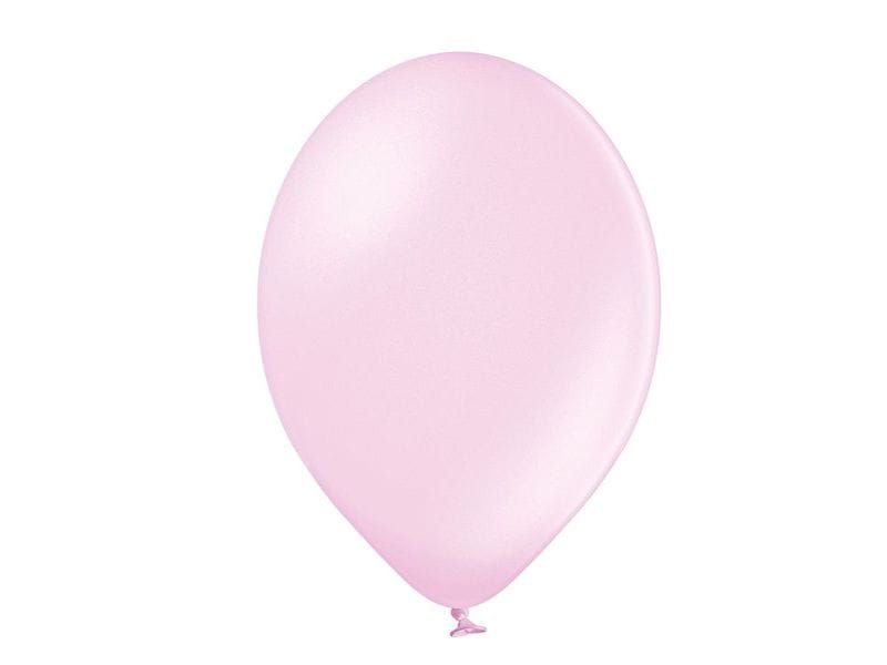 BALON METAL 23CM JASNY ROZ B85 5552