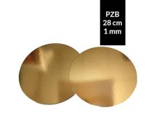 PODKLAD 1MM ZLOTY/BIALY 28CM 10SZT 1236