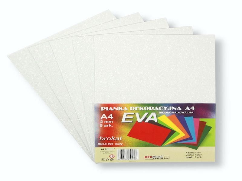 PIANKA EVA BROKAT A4 BIALA 1227