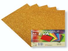 PIANKA EVA BROKAT A4 CIEMNOZLOTA 1074