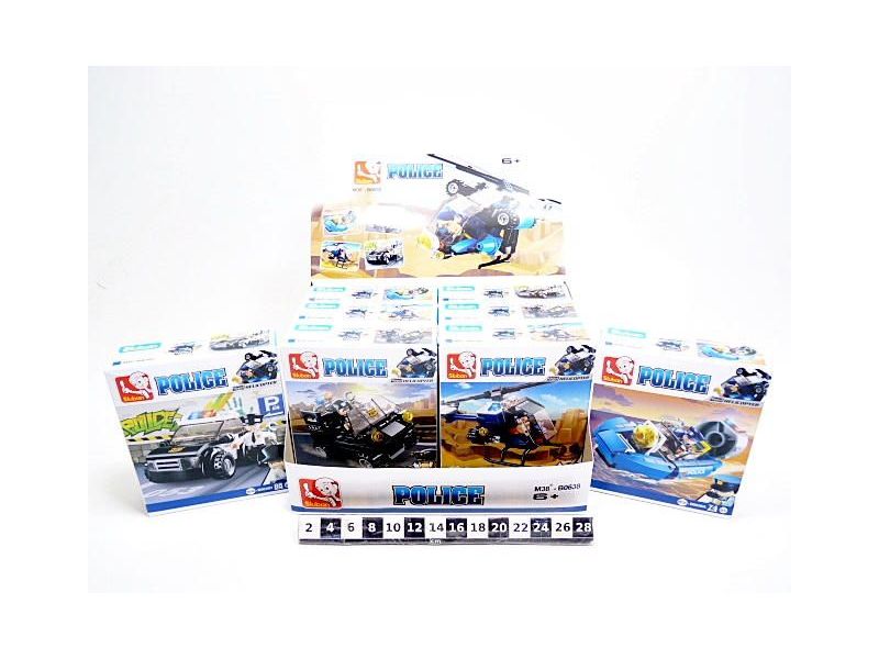 KLOCKI POLICJA 4WZORY /8/ 4478