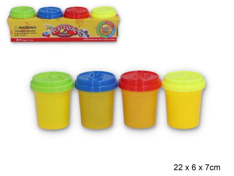 CIASTOLINA 4 TUBY 200G 1602