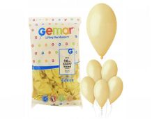 BALON PASTEL MUSTARD 26CM 100SZT 4312