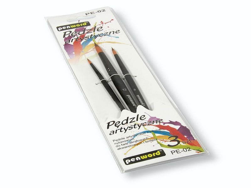 PEDZLE ARTYSTYCZNE 3SZT. 0871