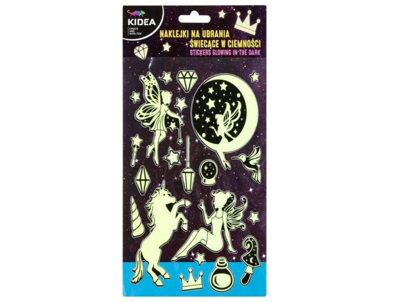 NAKLEJKI NA UBRANIA SWIECACE WROZKI 0068