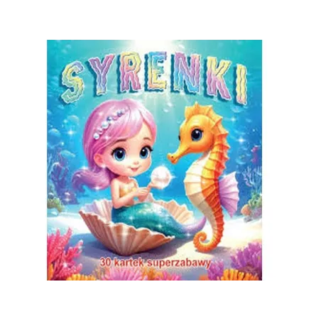 Kolorowanka z Naklejkami SYRENKI OK318 | Hurtownia Bonk