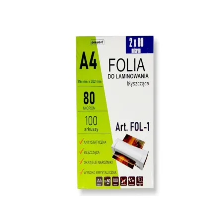 FOLIA LAMINACYJNA A4/100K 2x80MIC 2477