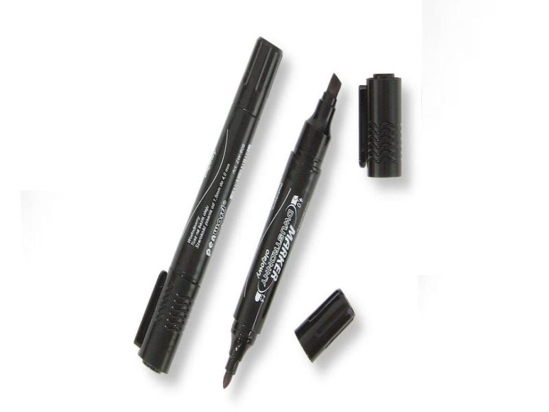 MARKER OLEJOWY CZARNY DWUSTRONNY 0542