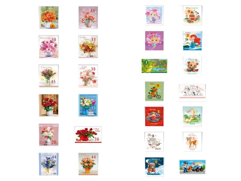 KARNET B6SC WYMIEN.CYFRA KWIATY 4380