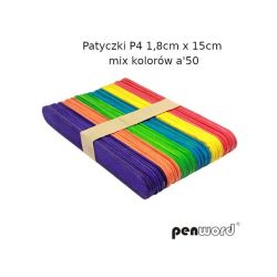 PATYCZKI P4 1.8x15CM MIX KOLOROW A50 258