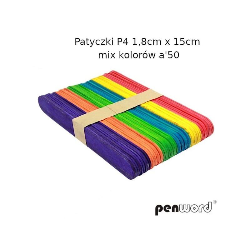 PATYCZKI P4 1.8x15CM MIX KOLOROW A50 258