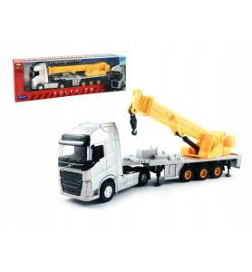 TRUCK WELLY VOLVO FH DZWIG 1:64 0551
