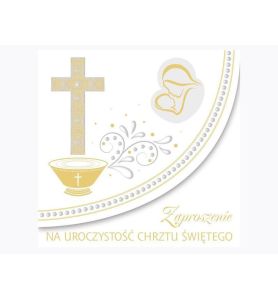 ZAPROSZENIA KWADRAT CHRZEST ZKW 9636