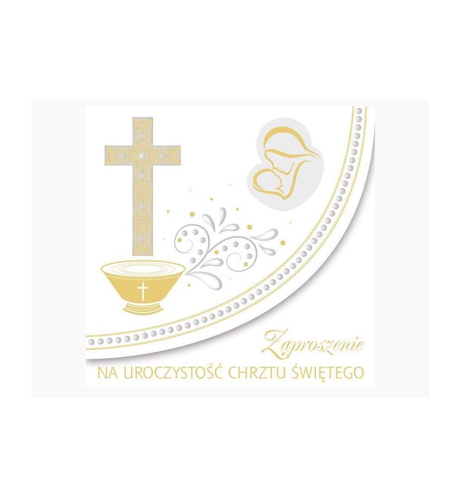 ZAPROSZENIA KWADRAT CHRZEST ZKW 9636