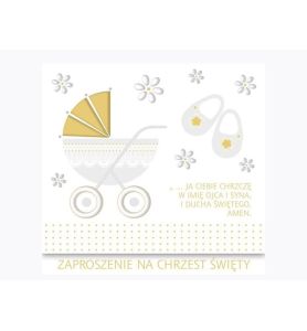 ZAPROSZENIA KWADRAT CHRZEST ZKW 9636