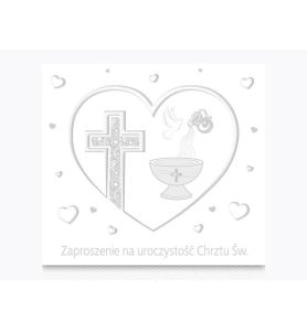 ZAPROSZENIA KWADRAT CHRZEST ZKW 9636