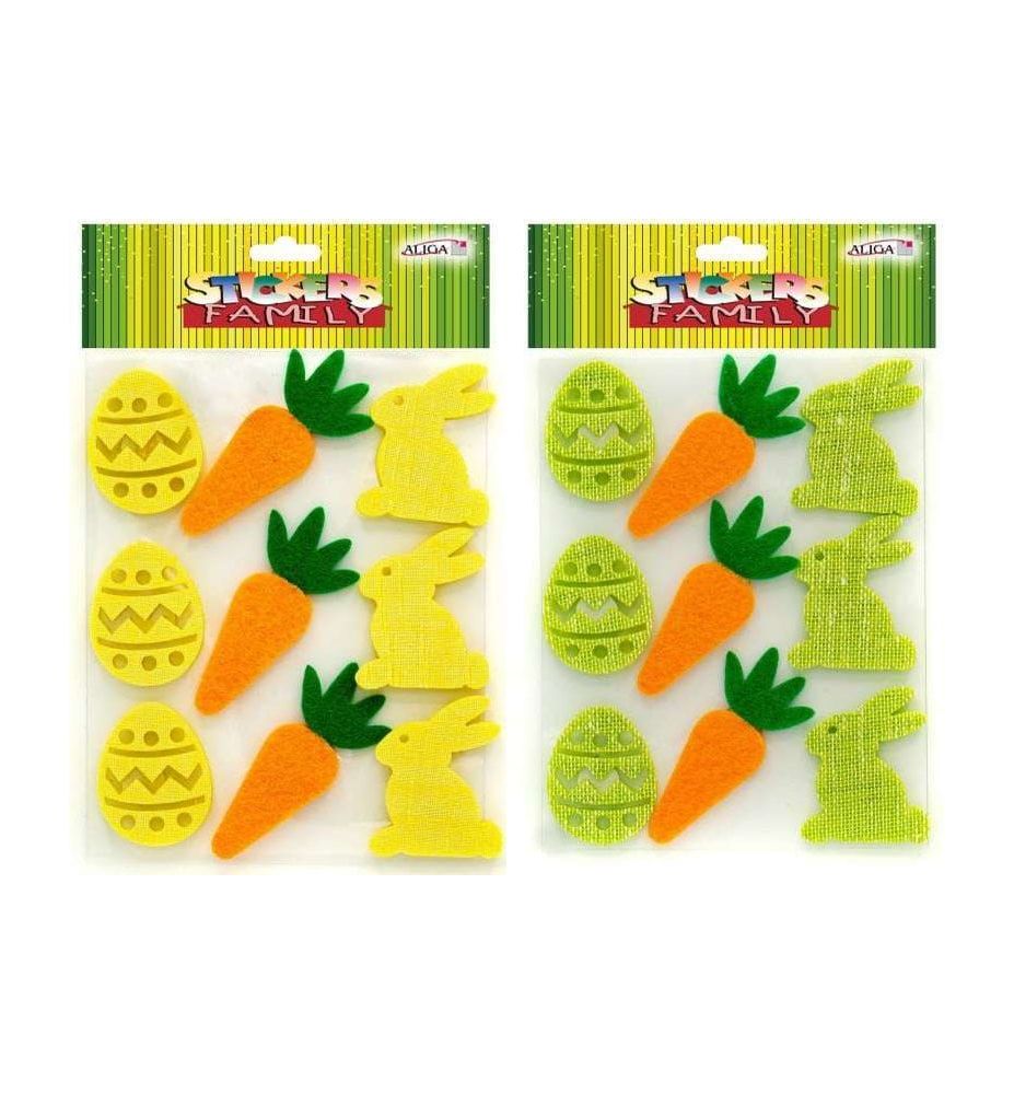 NAKLEJKI DEKORAC. 9SZT. WIELKANOC 8581