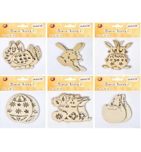 DREWNOKSZTALTY WIELKANOC 9CM 2SZT. 9916