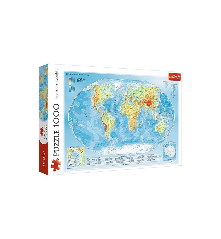 PUZZLE 1000 EL MAPA FIZYCZNA SWIATA 4639