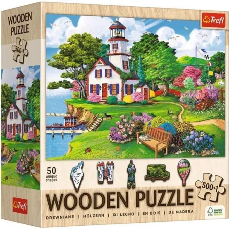 PUZZLE DREWNIANE 500+1 LETNIA PRZYSTAN